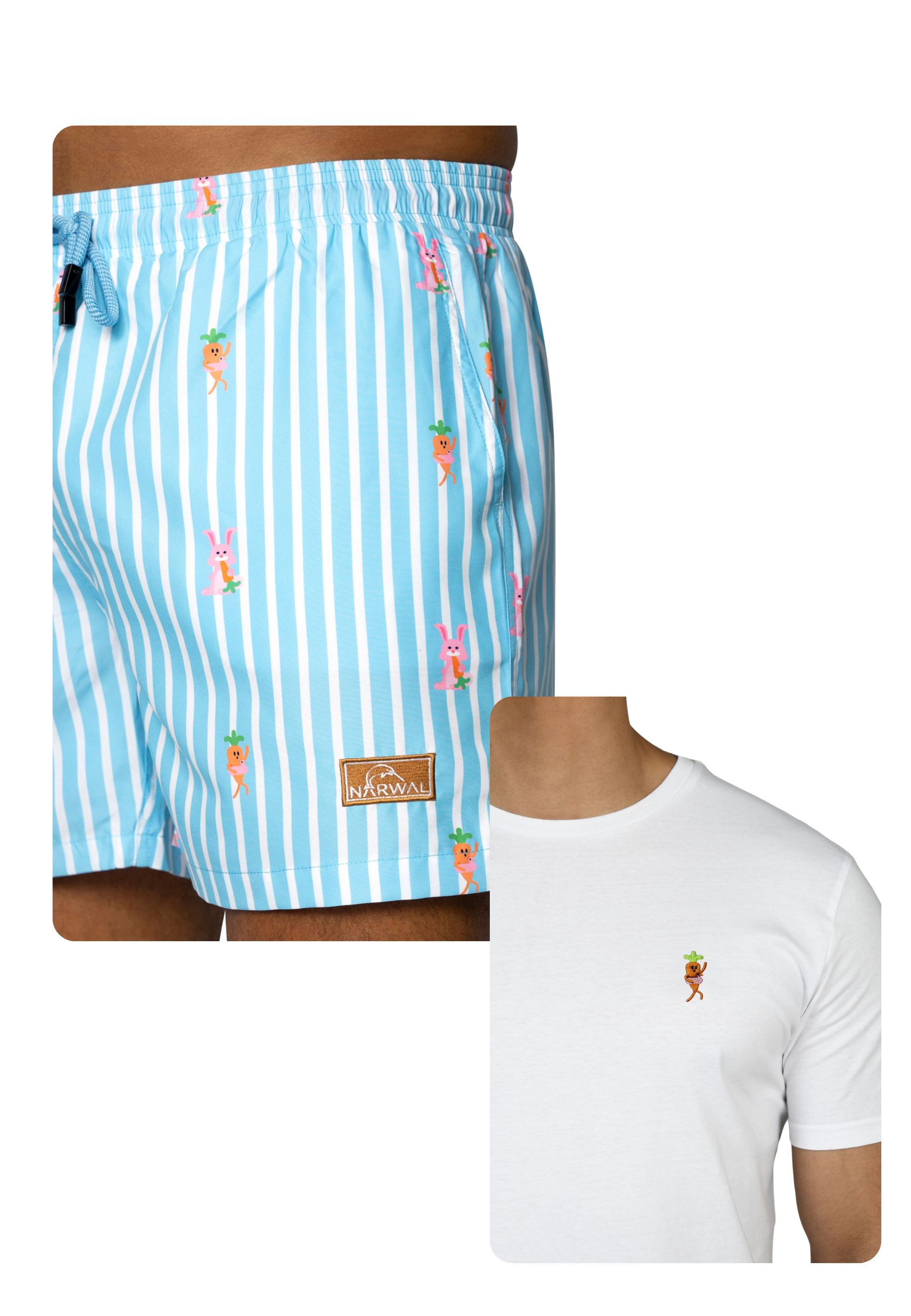 Carrot Swim Trunks and T-shirt Bundle